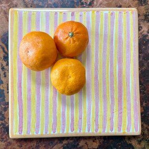 Vintage RARE 1983 MacKenzie-Childs Stripe Trivet/Hot Plate